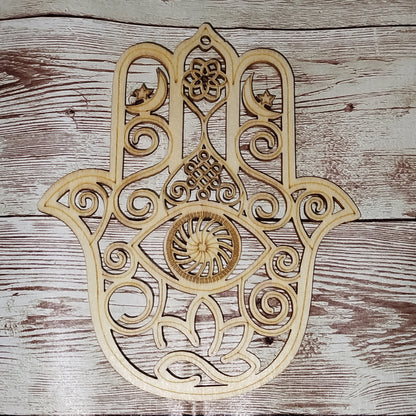 🧿 Mano de Fátima de Madera para Colgar